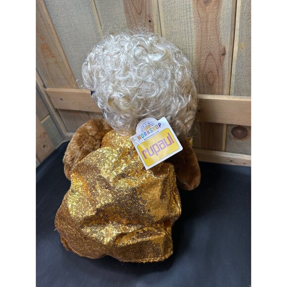 RuPaul Build-A-Bear Workshop Teddy Bear With Gold Dress & Shoes - Picture 8 of 8
